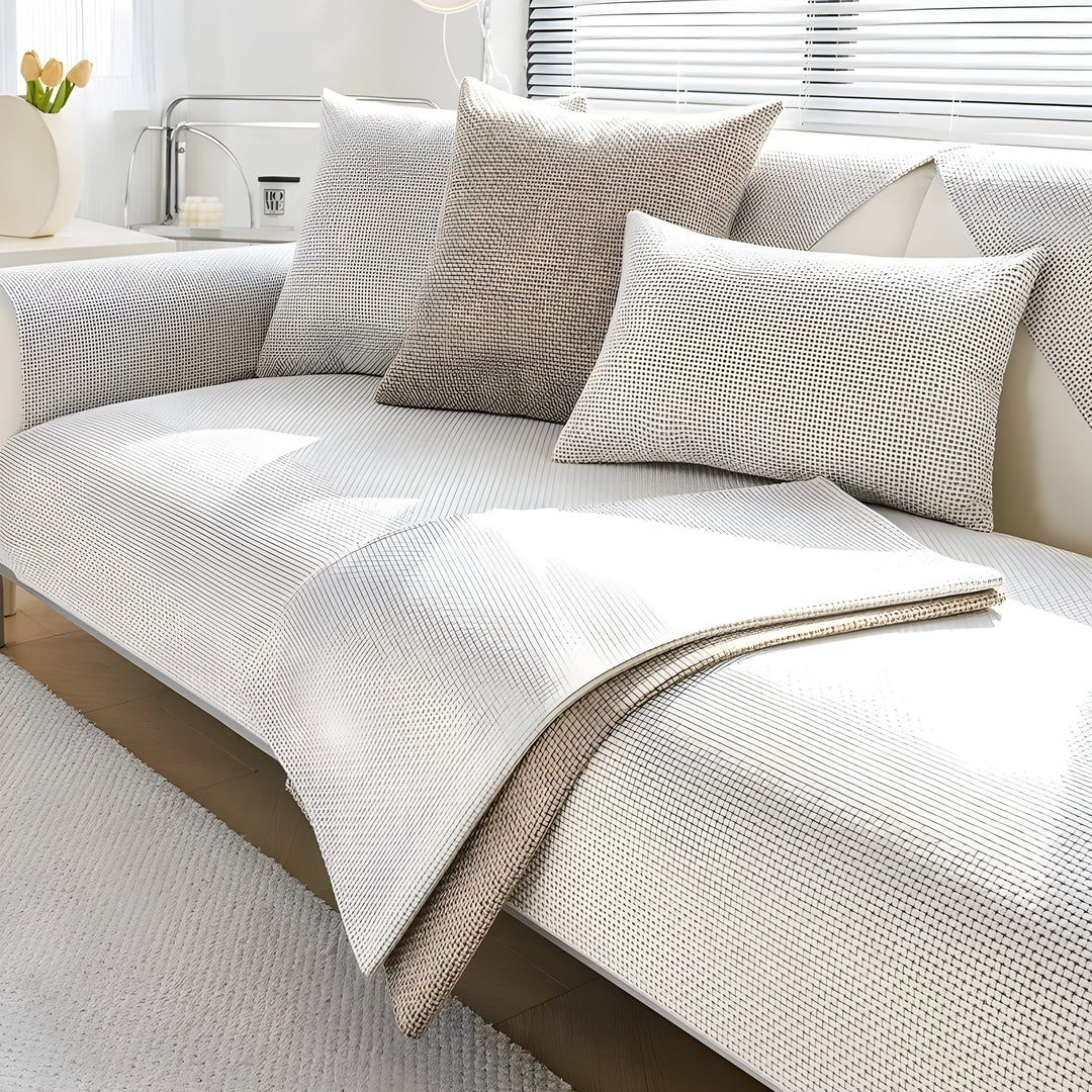 Housse de Canapé Antidérapante – Housse de Coussin Premium pour une Utilisation Toute l'Année