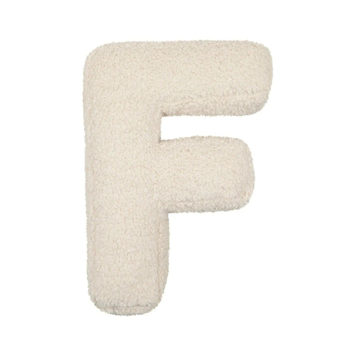 Coussin Lettre en Peluche Personnalisable - Accent Décoratif Doux pour Canapé ou Chambre d'Enfant