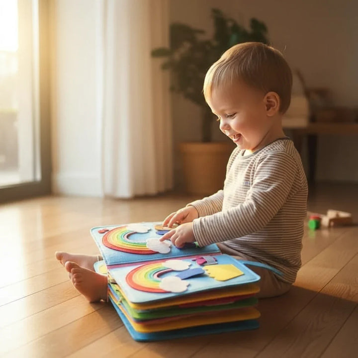 Livre d'apprentissage inspiré de Montessori pour enfants | Histoires interactives et activités éducatives