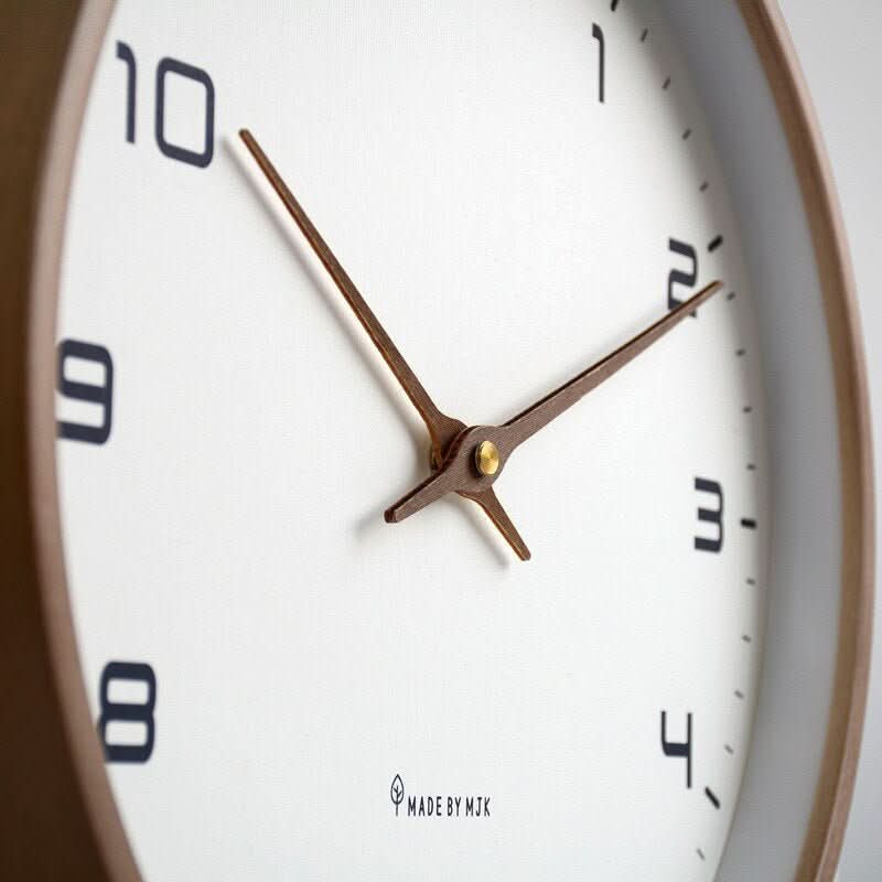 Horloge Murale en Bois – Design Scandinave Serein pour Espaces de Vie Tranquilles