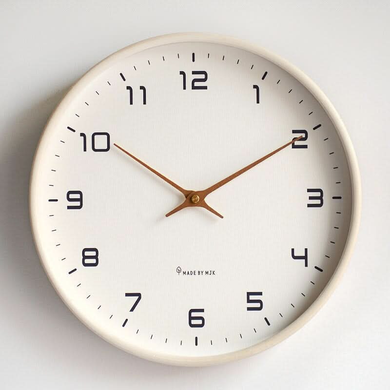 Horloge Murale en Bois – Design Scandinave Serein pour Espaces de Vie Tranquilles