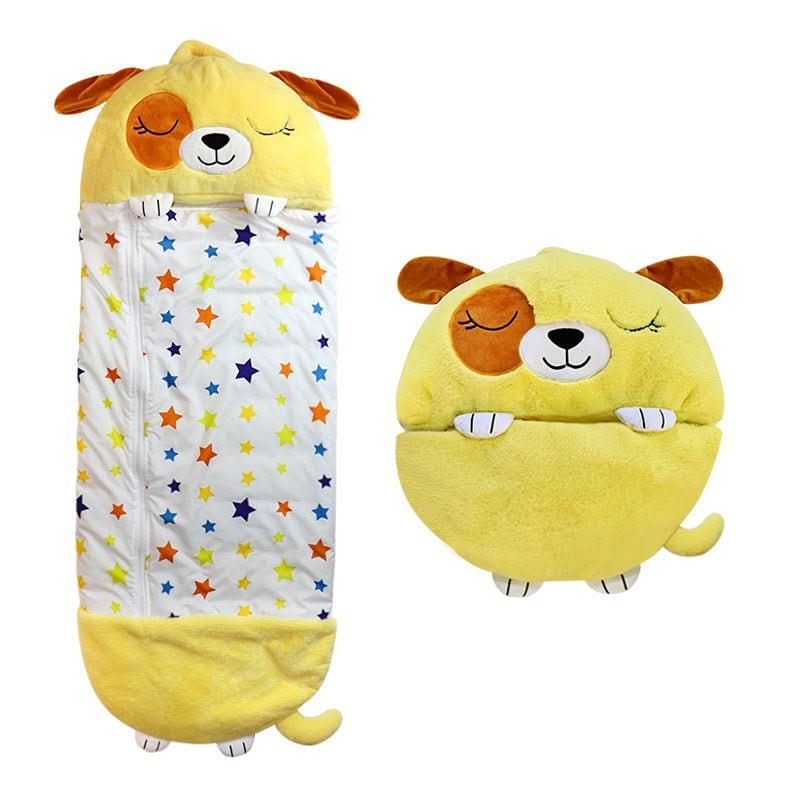 Sac de couchage en peluche 2-en-1 pour enfants