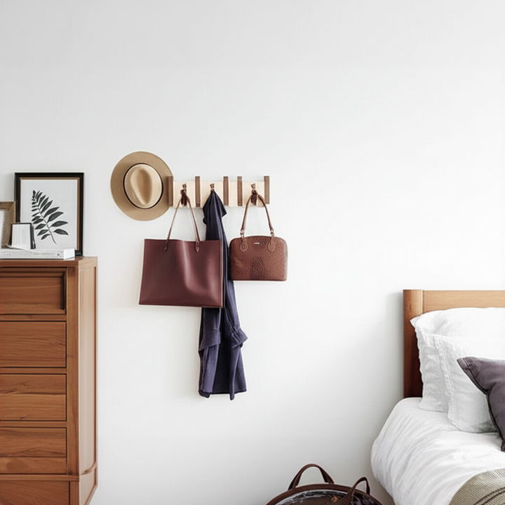 Porte-manteau en Bois Piano - Design Élégant