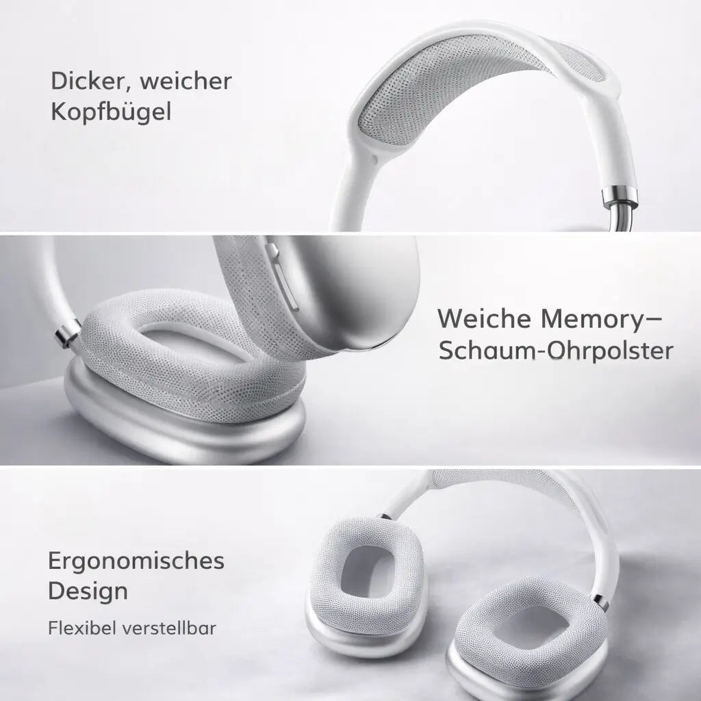Casque Bluetooth supra-auriculaire avec annulation active du bruit (ANC)