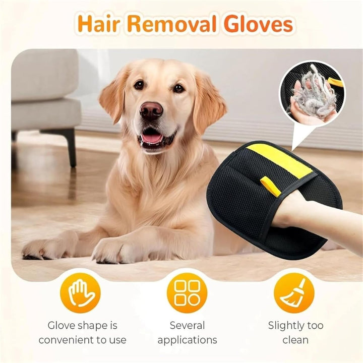 Gants de Toilettage Efficaces pour Éliminer les Poils d'Animal