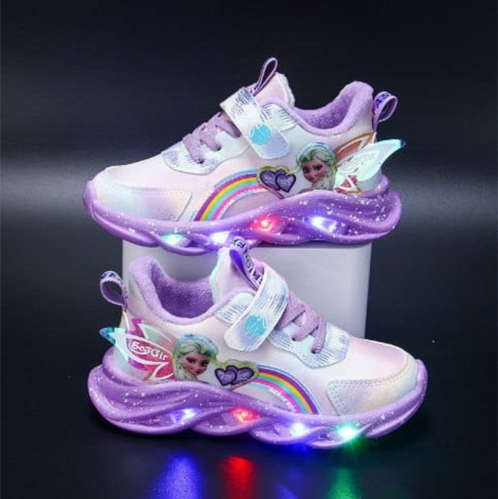 Baskets Princesses Lumineuses pour Enfants avec Design LED