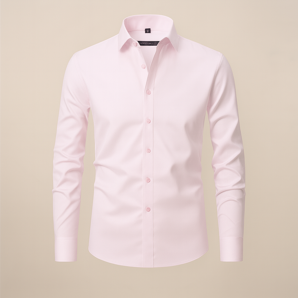 Chemise Boutonnée Décontractée Intelligente pour Hommes | Manches Longues