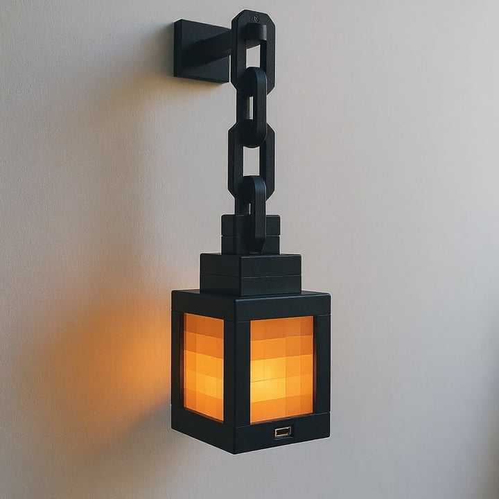 Lampe de Table Sans Fil | Lampe de Chevet | Lampe Murale Intérieure | Design Inspiré des Pixels