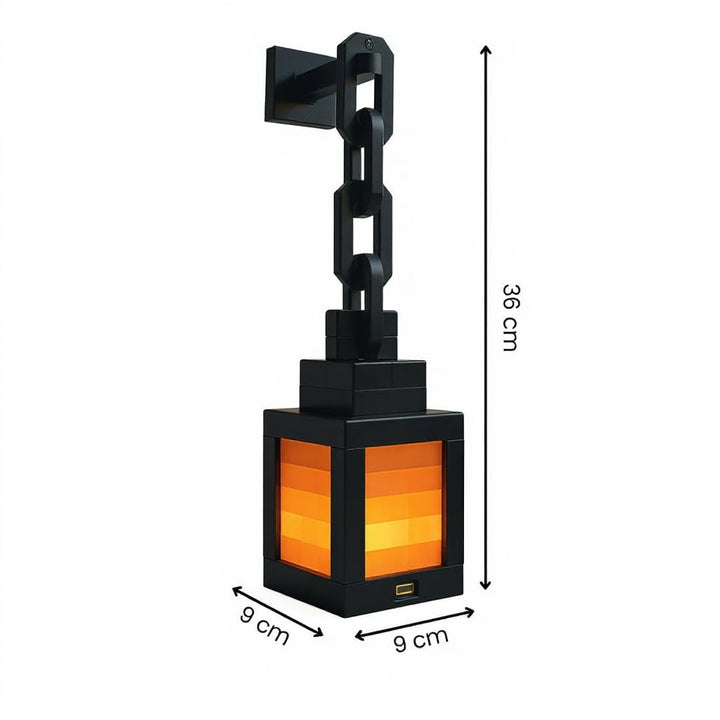 Lampe de Table Sans Fil | Lampe de Chevet | Lampe Murale Intérieure | Design Inspiré des Pixels