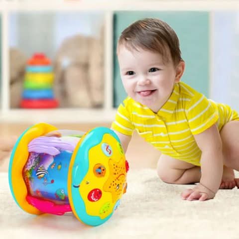 Batterie de Jouet Enchantante pour Bébé avec Lumière et Son