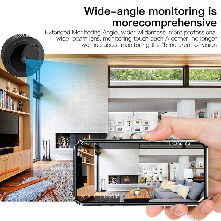 Caméra de sécurité WiFi 1080P avec vision nocturne