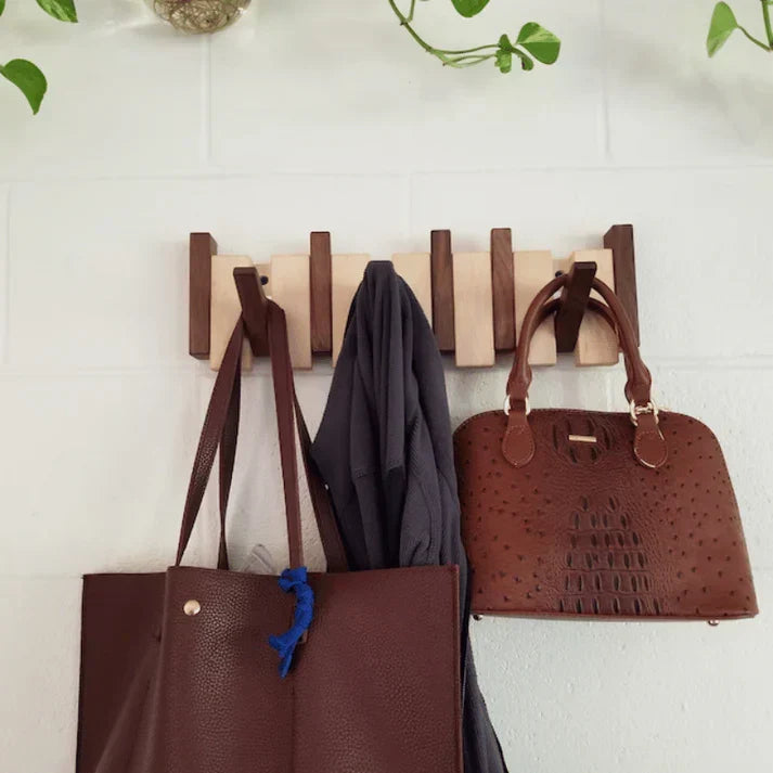 Porte-manteau en Bois Piano - Design Élégant