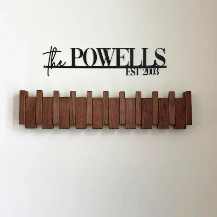 Porte-manteau en Bois Piano - Design Élégant