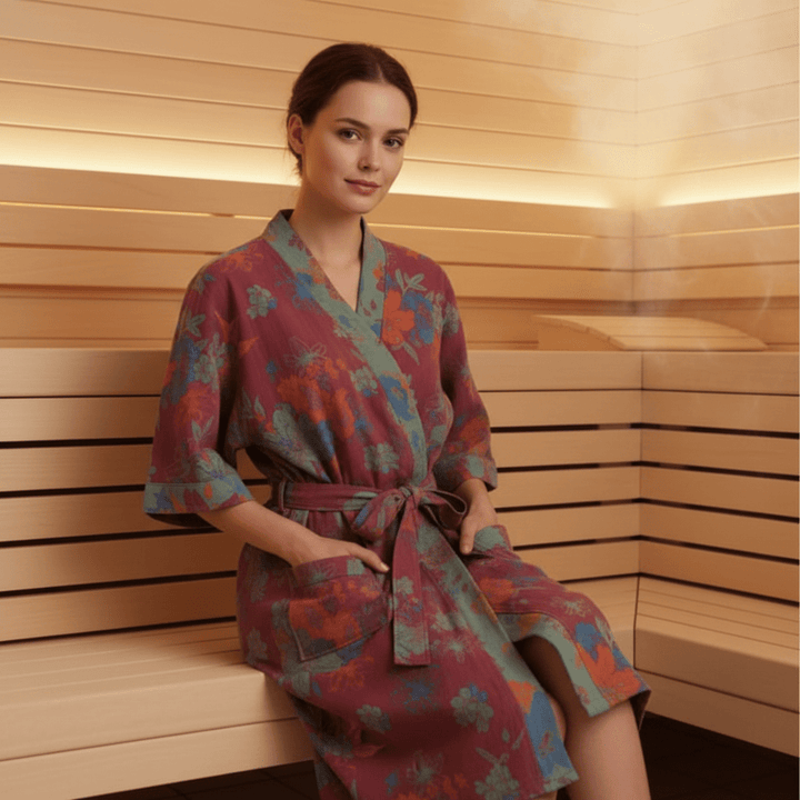 Peignoir Kimono en Coton Bio pour un Confort Respirant