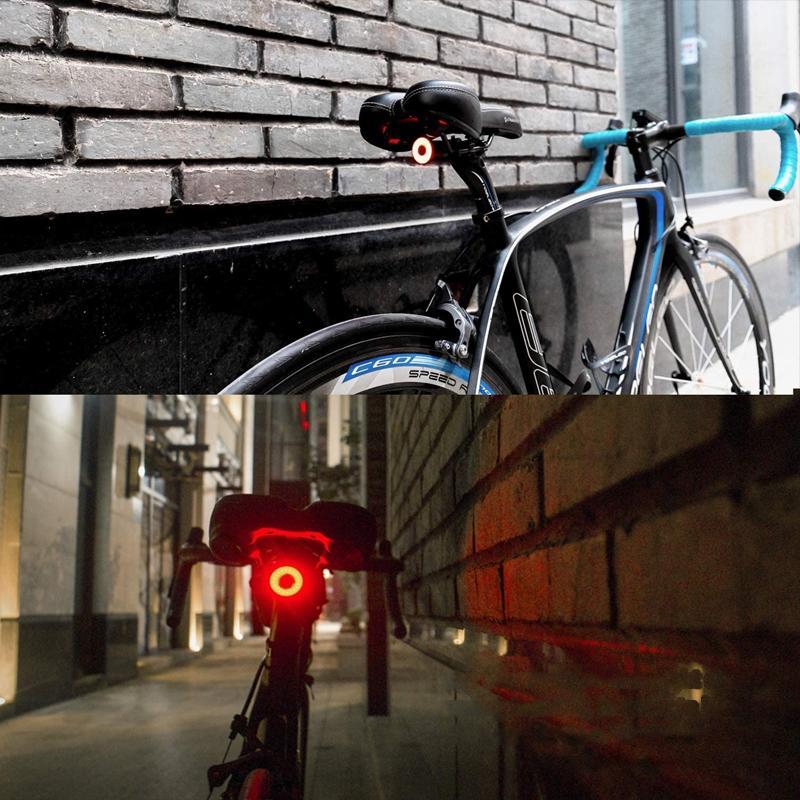 Feu arrière et feu de freinage pour vélos et vélos de route avec 6 modes et batterie