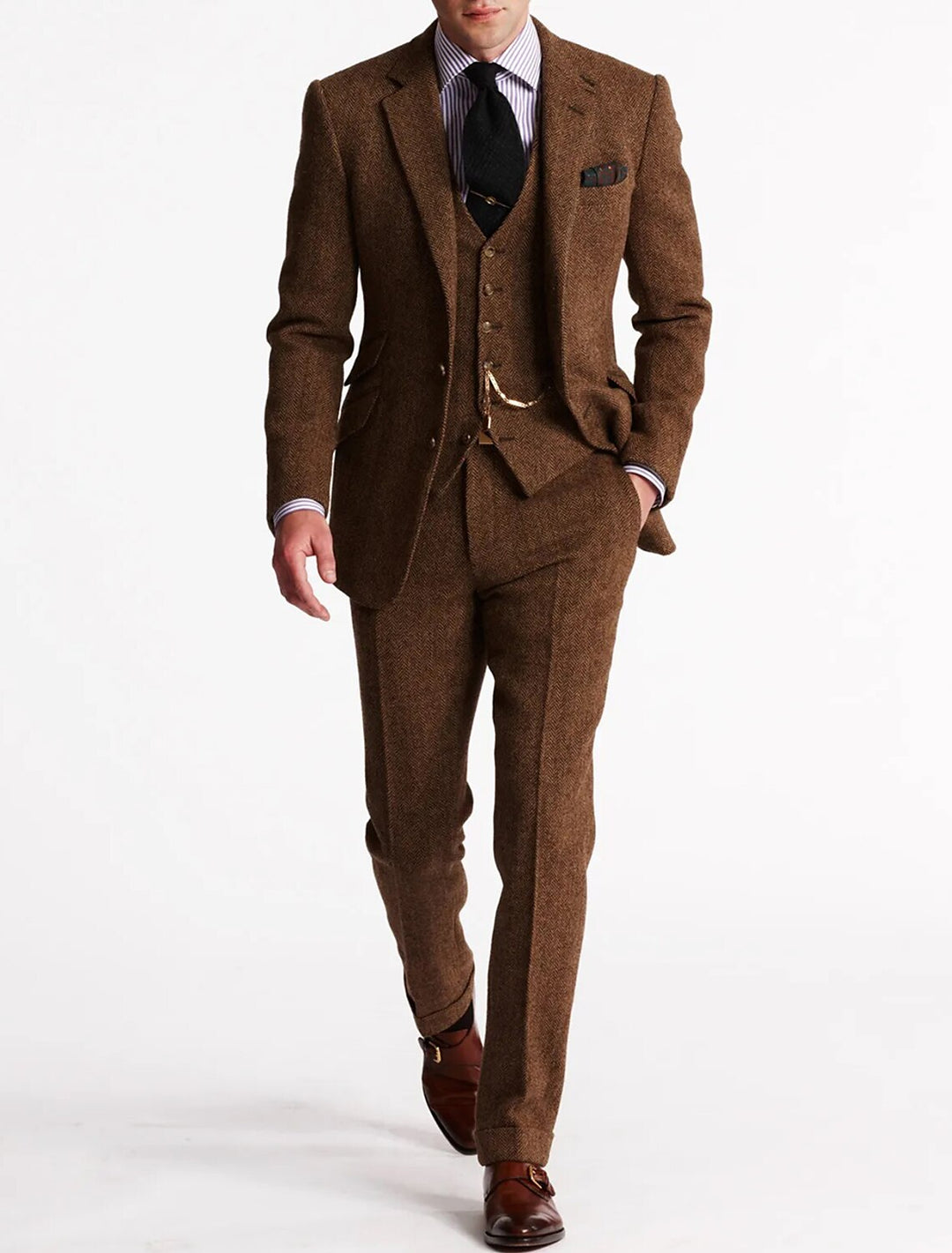 Costume Tuxedo en Tweed pour Hommes | Complet