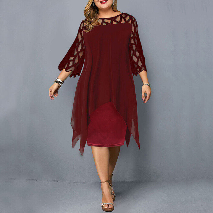 Robe Midi Grande Taille pour l'Automne