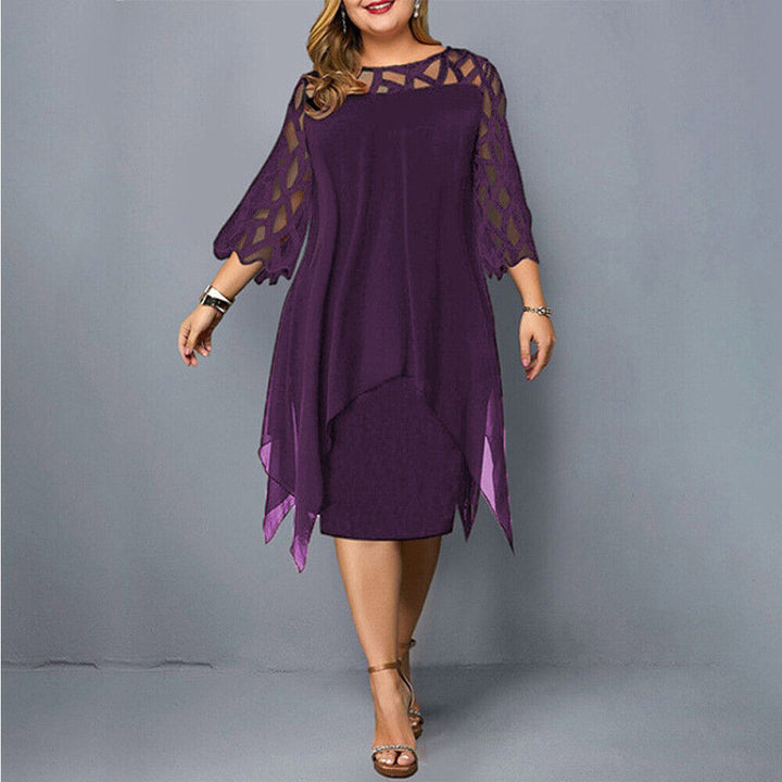 Robe Midi Grande Taille pour l'Automne