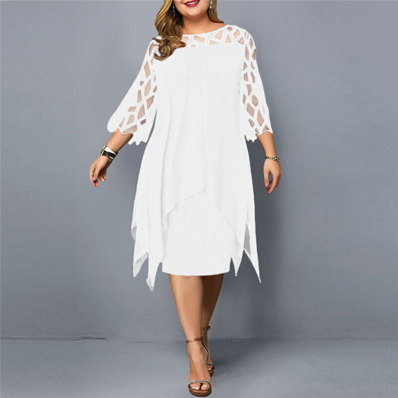 Robe Midi Grande Taille pour l'Automne
