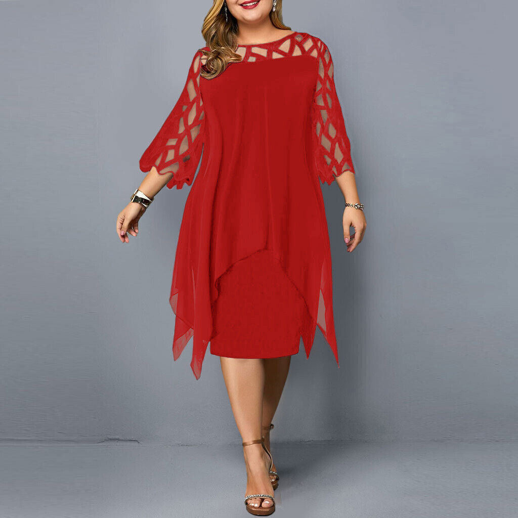 Robe Midi Grande Taille pour l'Automne