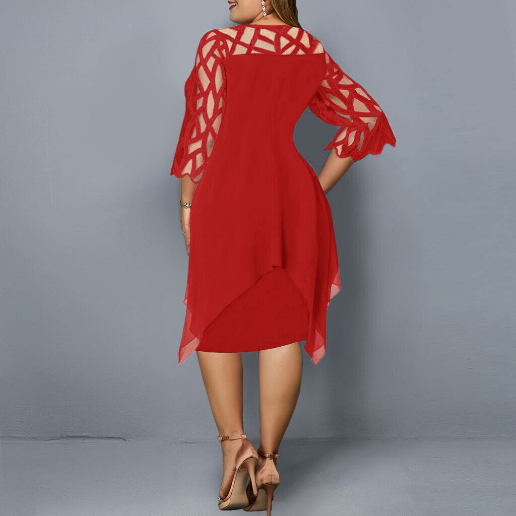 Robe Midi Grande Taille pour l'Automne