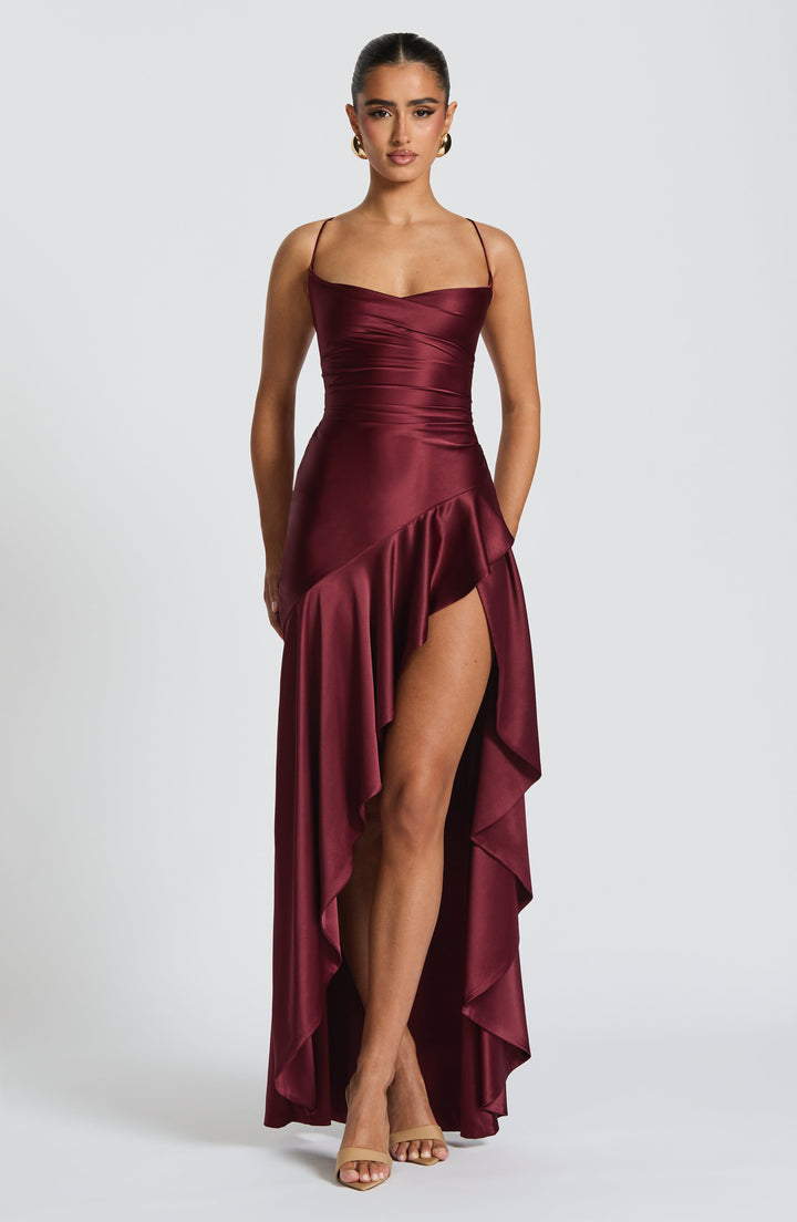 Robe Maxi Editta - Laque Cerise