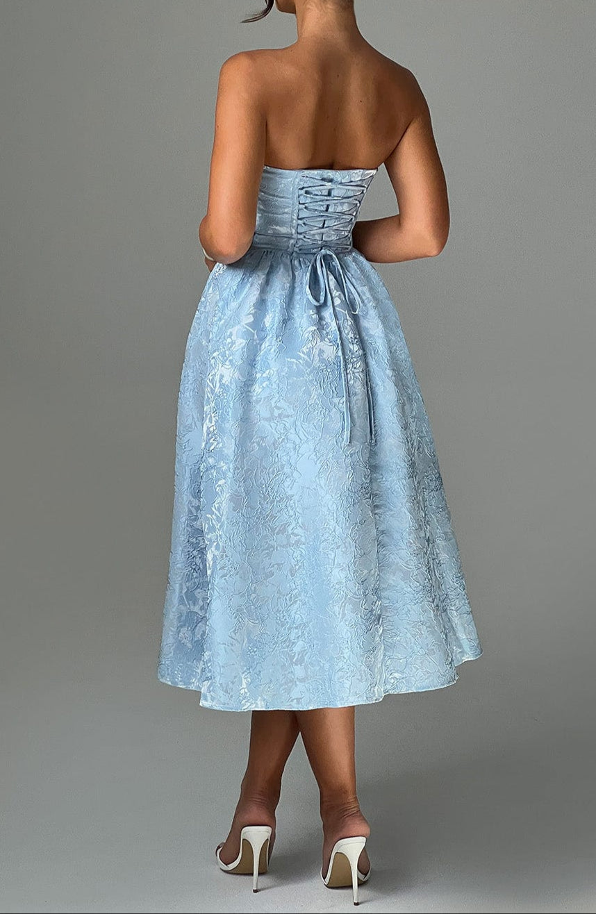 Robe Midi Natalia - Bleue