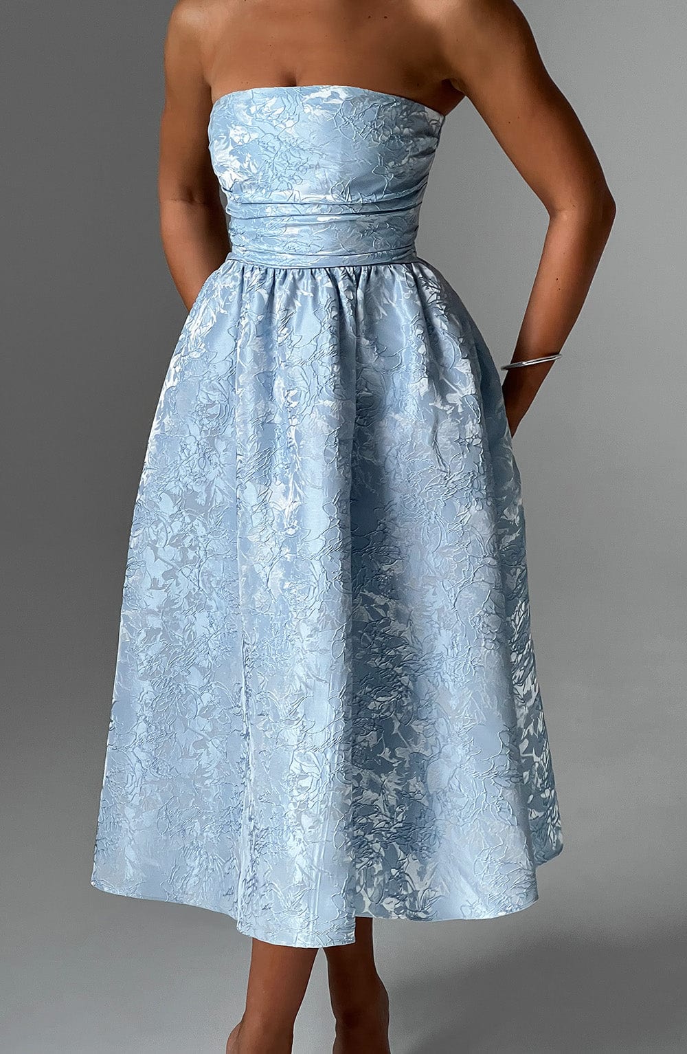 Robe Midi Natalia - Bleue