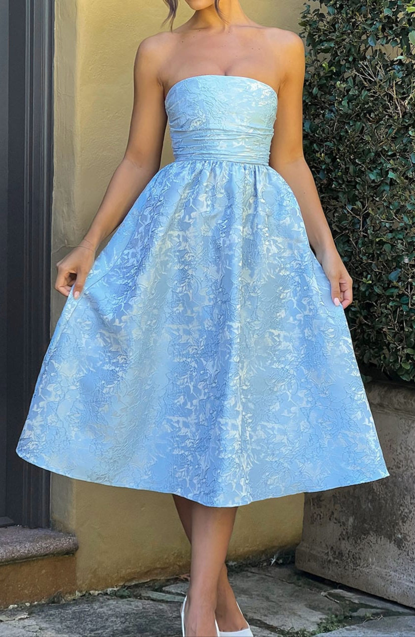 Robe Midi Natalia - Bleue