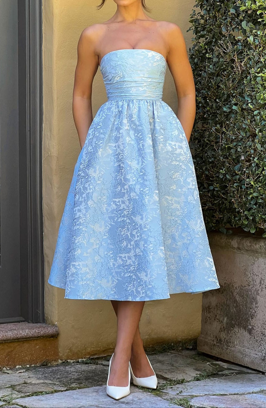 Robe Midi Natalia - Bleue