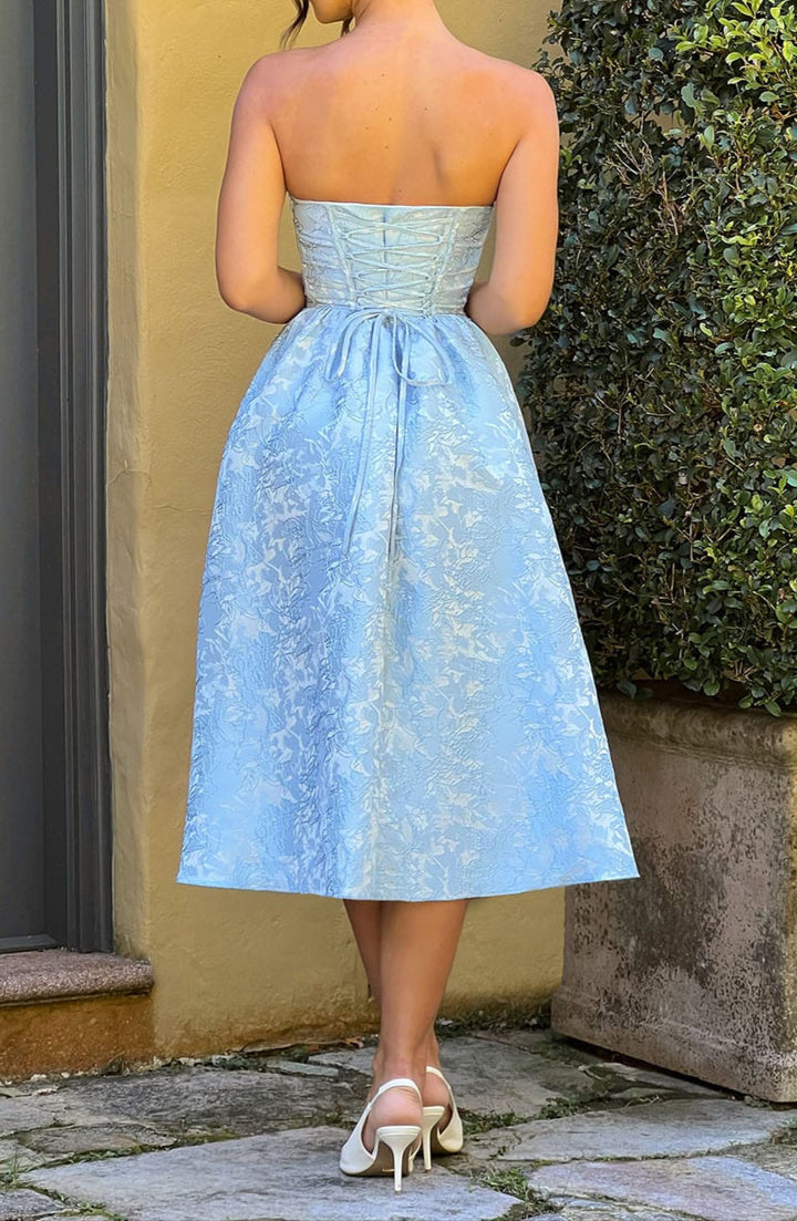 Robe Midi Natalia - Bleue