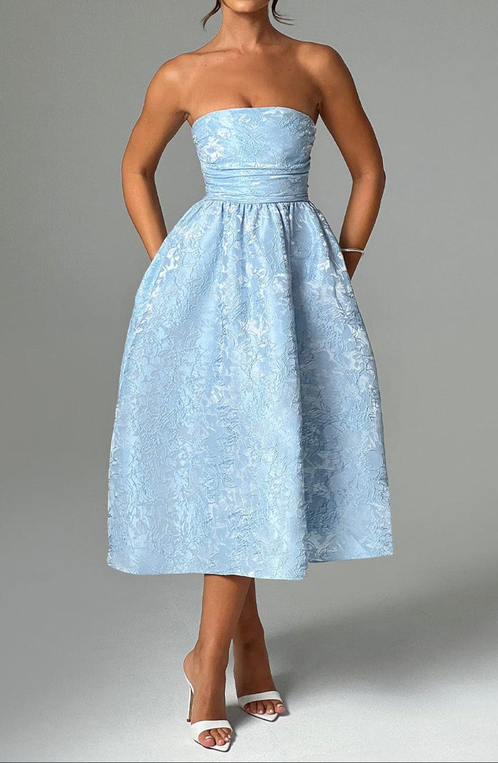 Robe Midi Natalia - Bleue