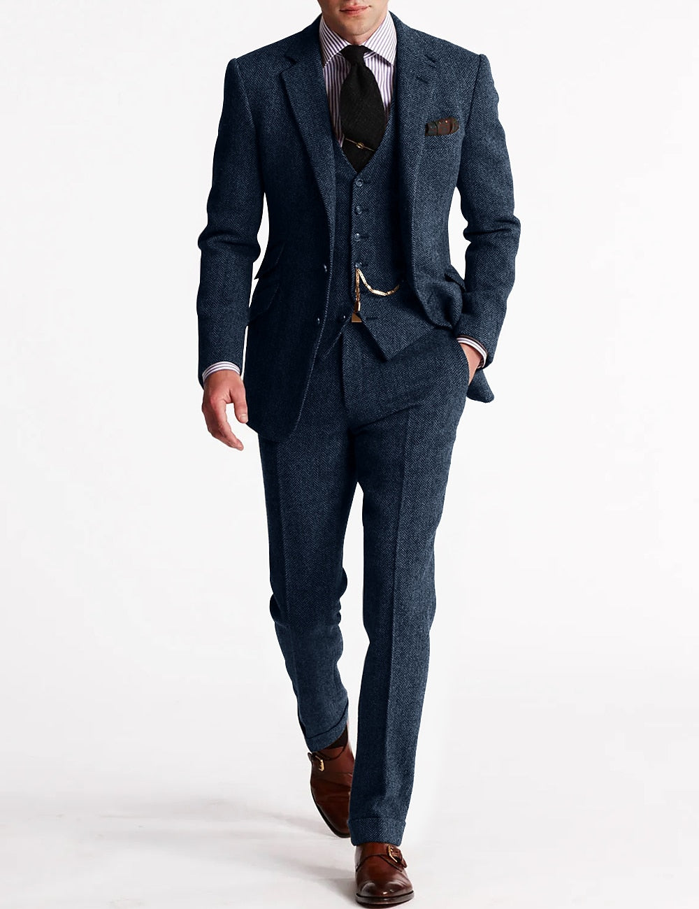 Costume Tuxedo en Tweed pour Hommes | Complet