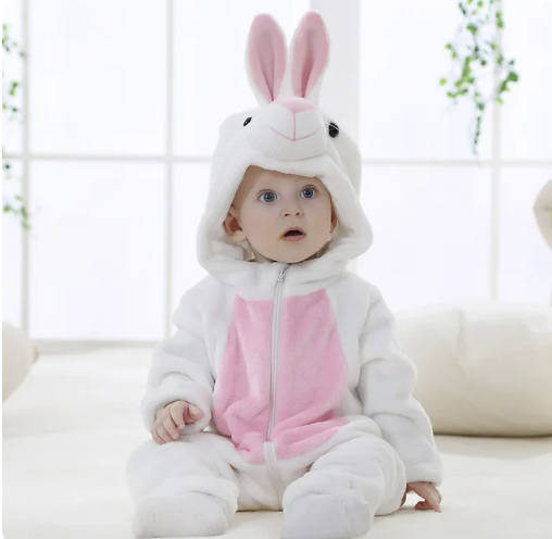 Combinaison Bébé | Salopette en Fleece | Grenouillère Animale