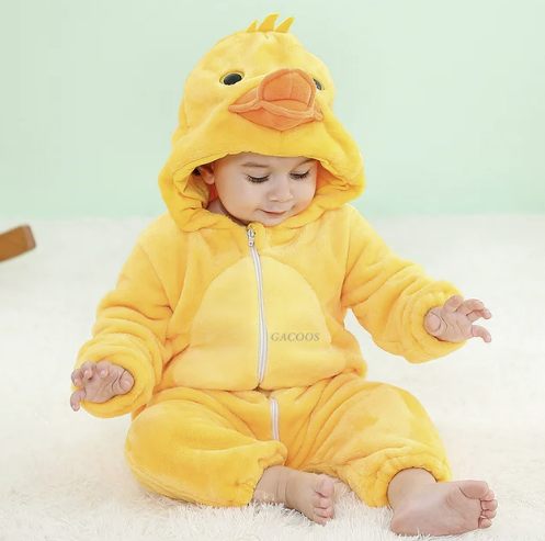 Combinaison Bébé | Salopette en Fleece | Grenouillère Animale