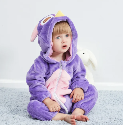 Combinaison Bébé | Salopette en Fleece | Grenouillère Animale