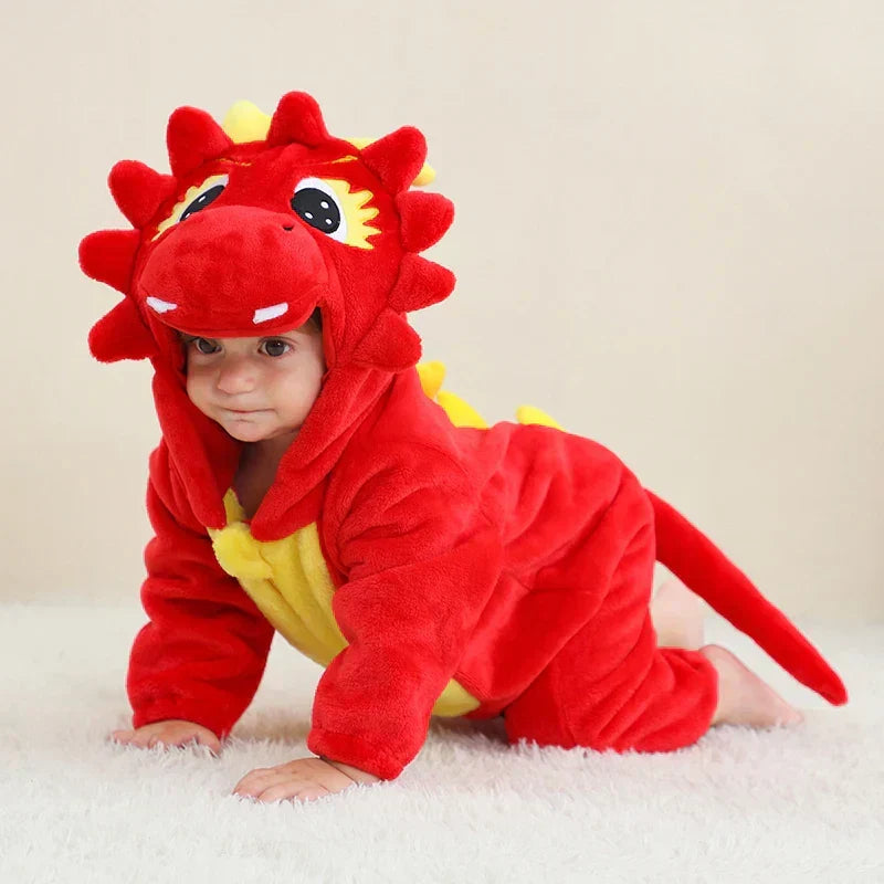 Combinaison Bébé | Salopette en Fleece | Grenouillère Animale