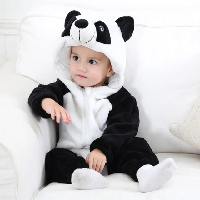 Combinaison Bébé | Salopette en Fleece | Grenouillère Animale