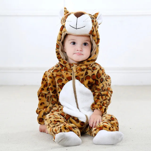 Combinaison Bébé | Salopette en Fleece | Grenouillère Animale