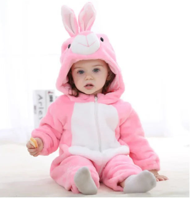 Combinaison Bébé | Salopette en Fleece | Grenouillère Animale