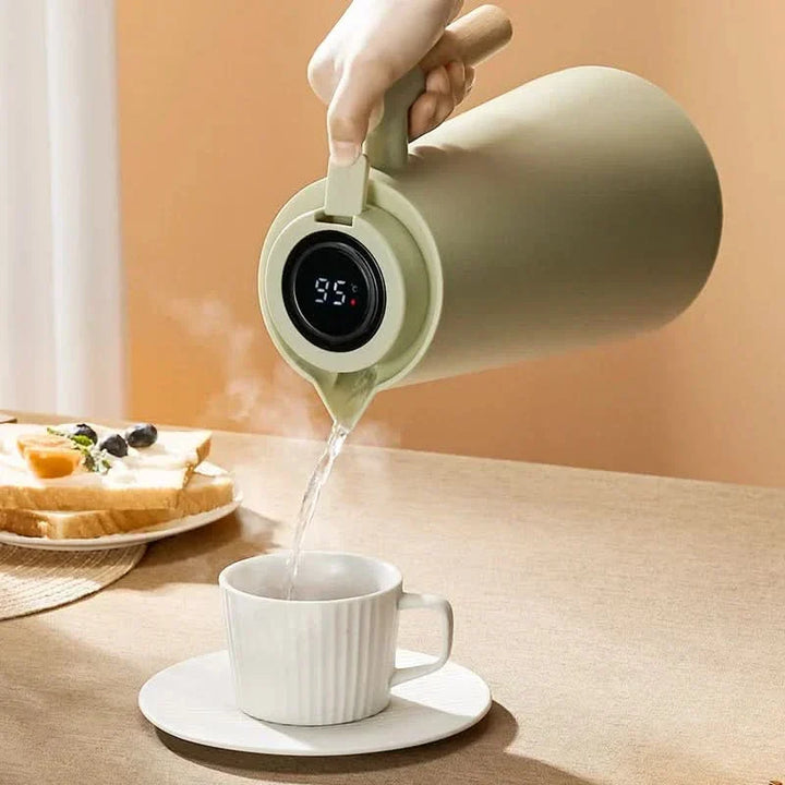 Carafe Thermique avec Affichage de Température | Pichet Isolé de 1 L pour Café & Thé