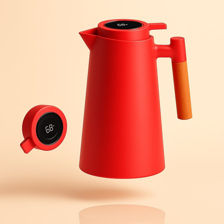Carafe Thermique avec Affichage de Température | Pichet Isolé de 1 L pour Café & Thé
