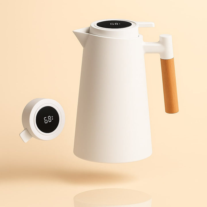 Carafe Thermique avec Affichage de Température | Pichet Isolé de 1 L pour Café & Thé