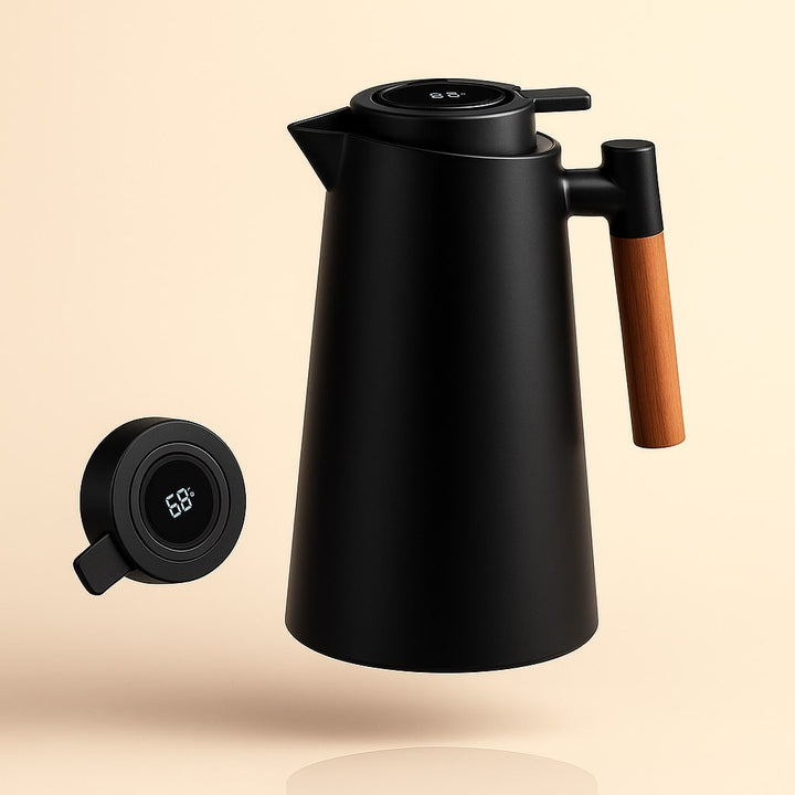 Carafe Thermique avec Affichage de Température | Pichet Isolé de 1 L pour Café & Thé