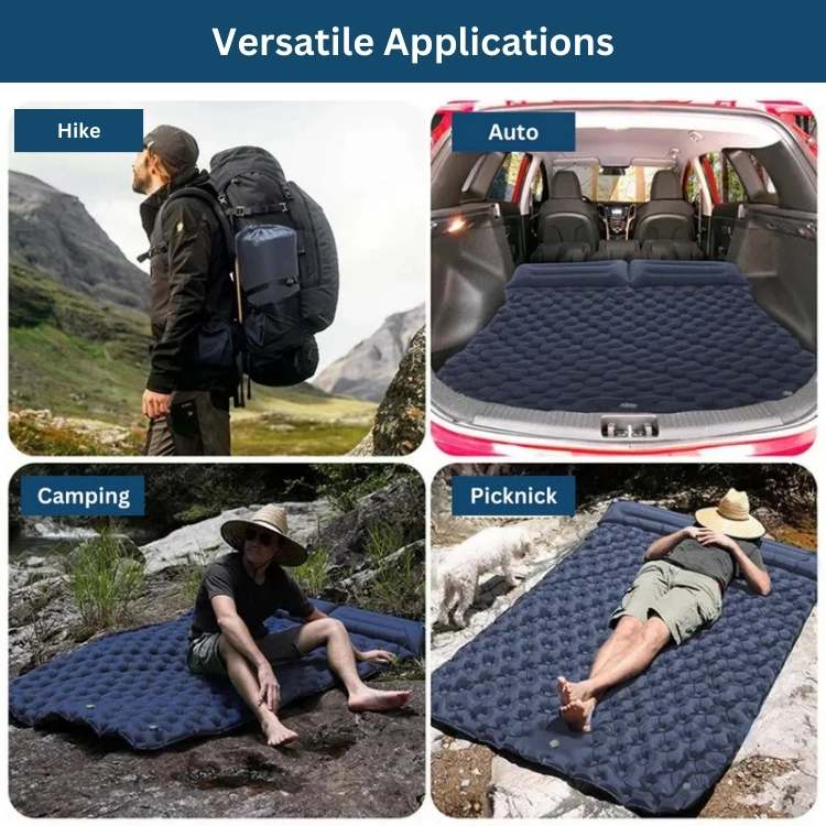 Matelas Air Double – Gonflage Rapide, Léger et Durable