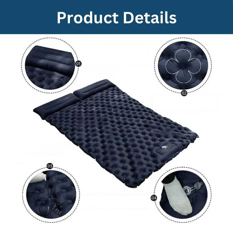 Matelas Air Double – Gonflage Rapide, Léger et Durable