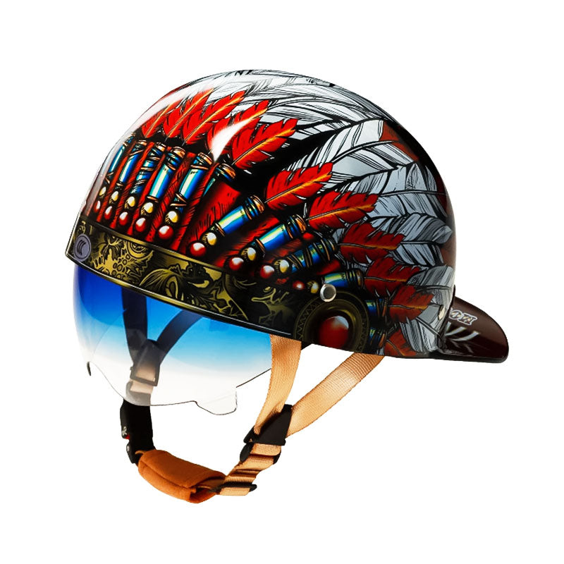 Casque de baseball pour moto homologué DOT