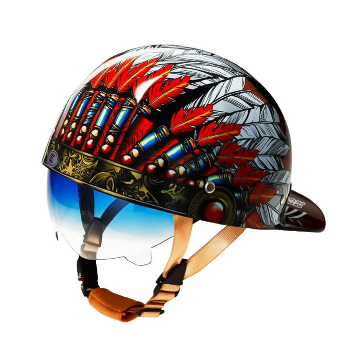 Casque de baseball pour moto homologué DOT