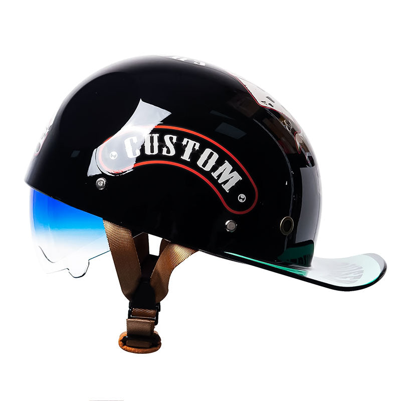 Casque de baseball pour moto homologué DOT