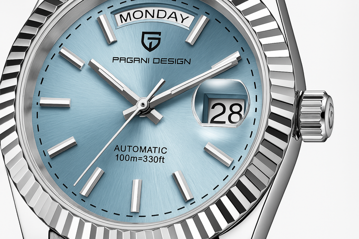 Montre Automatique pour Homme Premium – Acier Inoxydable, Auto-Remontante, Fonction Calendrier – Style Polyvalent pour Toutes les Occasions